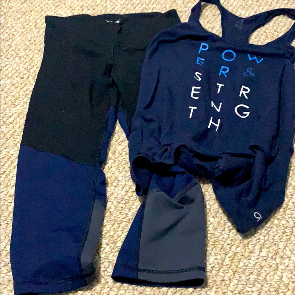 Bundle Capri yoga pants and tank
